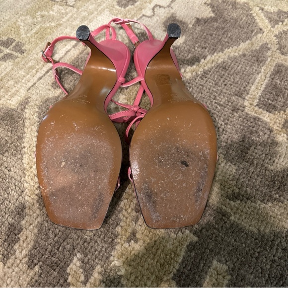 ATP Atelier All Tomorrow's Parties Lapedona Strappy Pink Sandals Heels 40 9 $425 - Picture 7 of 8